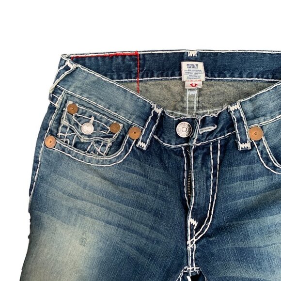 VINTAGE 2007 True Religion Jeans Size 34 BILLY SUPER T Blue - Picture 6 of 7